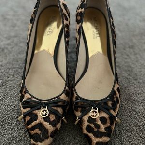 Michael Kors leopard heels.